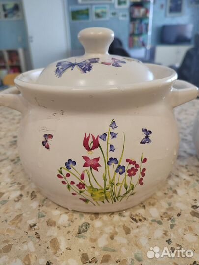 Керамические горшки для запекания новые