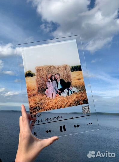 Трек-пластинка, живое фото на стекле