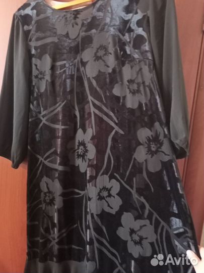 Платье велюр+панбархат