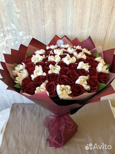 Букет из 75роз-2500