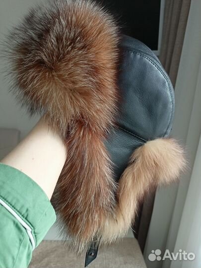 Шапка меховая мужская лисья