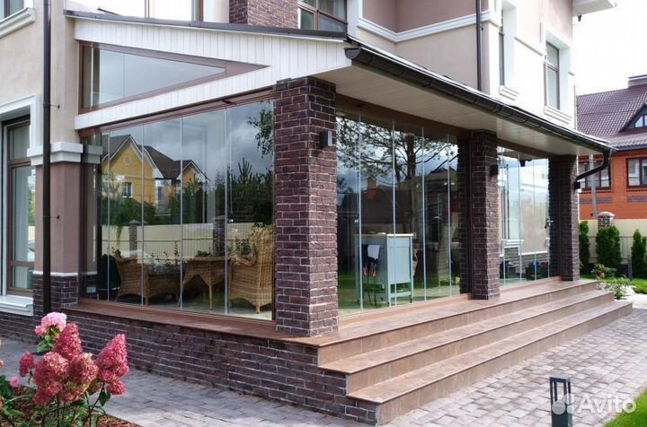 Безрамное остекление лоджий