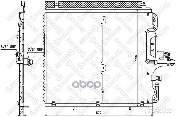 10-45318-SX радиатор кондиционера MB124 M103/M