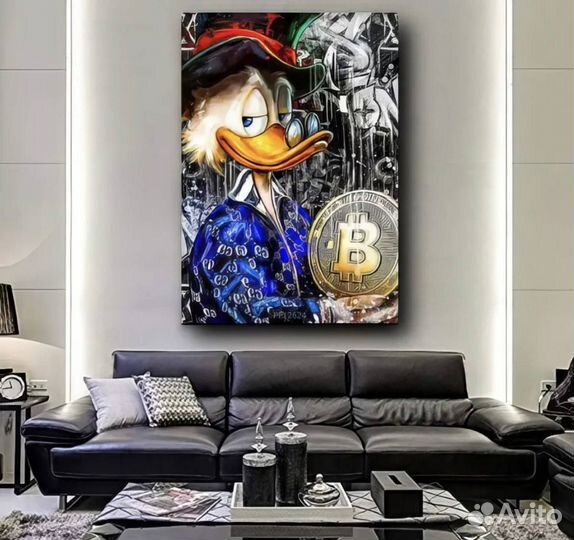 Картины на холсте, Скрудж, Багз Банни, Монополия