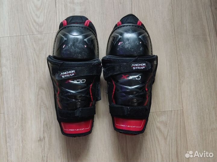 Щитки хоккейные bauer vapor x100 детские