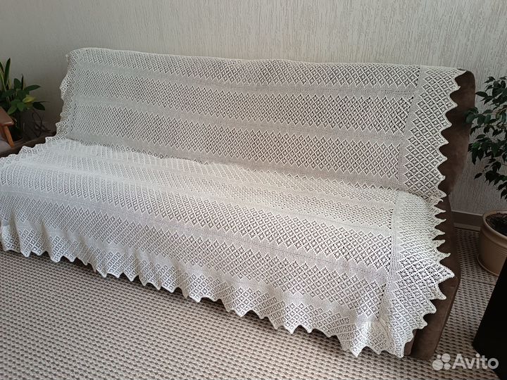 Вязаные покрывала или большая скатерть