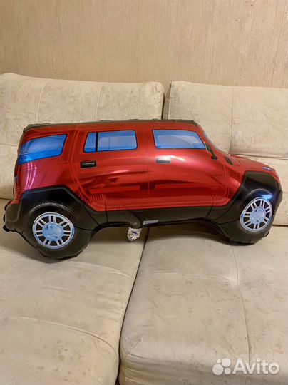Воздушный шар машина джип красный 84 см