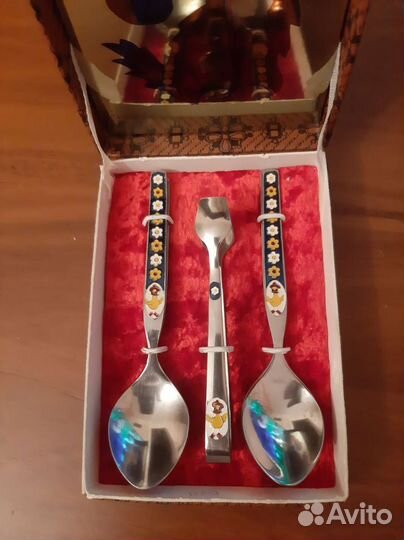 Детский набор с утятами.Эмаль.нержавейка СССР