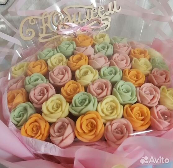 Букет из шоколадных цветов