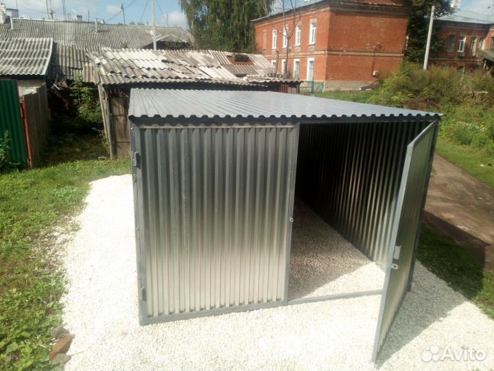 Оцинкованный разборный гараж. Бесплатная доставка