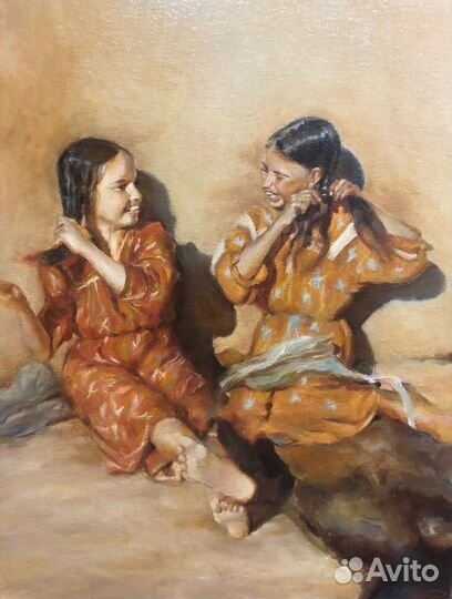 Холст на картоне,масло