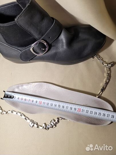 Кожаные ботинки