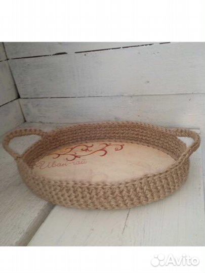 Хлебница из джута