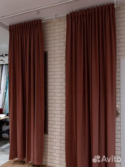 Комплект штор Велюр 2,0м+2,0м (Роза)
