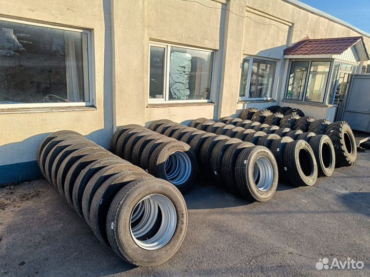 Шины в сборе на камаз зерновоз 22.5
