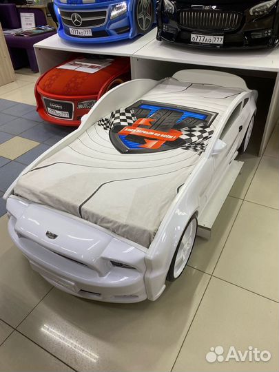 Детская кровать машина Мустанг