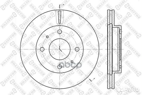 6020-3403V-SX диск тормозной передний Hyundai