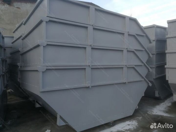 Бункер для мусора из металла 8м3 Арт b4408