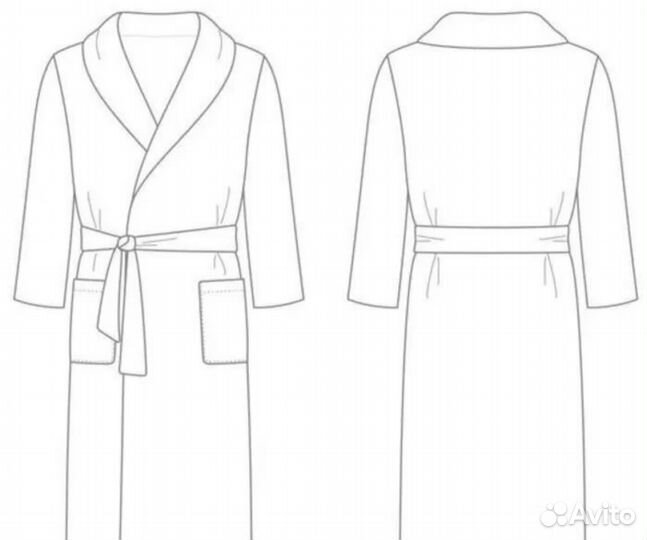 Халат махровый