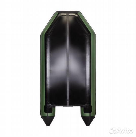 Лодка пвх Аква 2900 Слань-книжка киль зеленый/черн