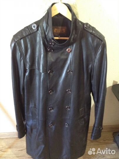 Мужской кожаный френч Long Lion