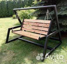 Садовые качели лофт