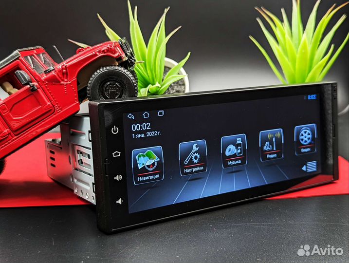 Android Магнитола 1 din с экраном 2/32