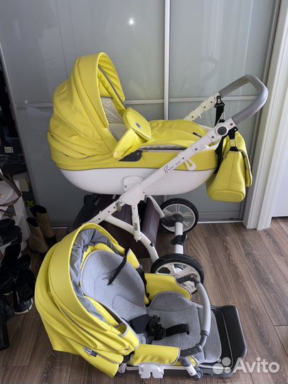 Коляска 2 в 1 эко кожа