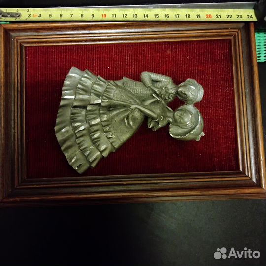 Картины панно олово на бархате.Франция