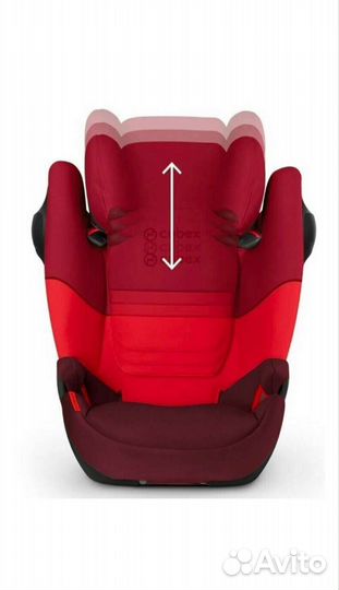 Автокресло cybex Solution M-Fix SL, красный