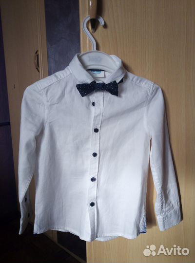 Рубашка белая на мальчика