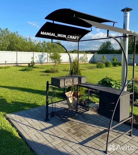 Мангал со столиком