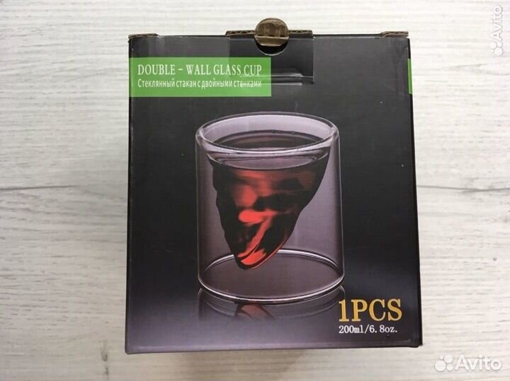 Стакан в форме черепа 200 мл