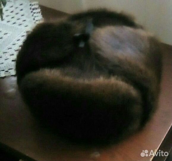 Мужская шапка,ушанка,ондатра,практически не ношена