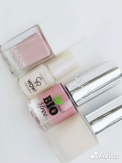 Лаки для ногтей нюд, белый BIO 5free, yllozure