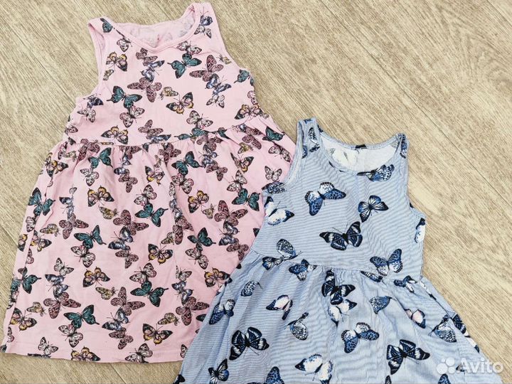 Вещи на девочку пакетом 104-110 р(платья, джинсы)