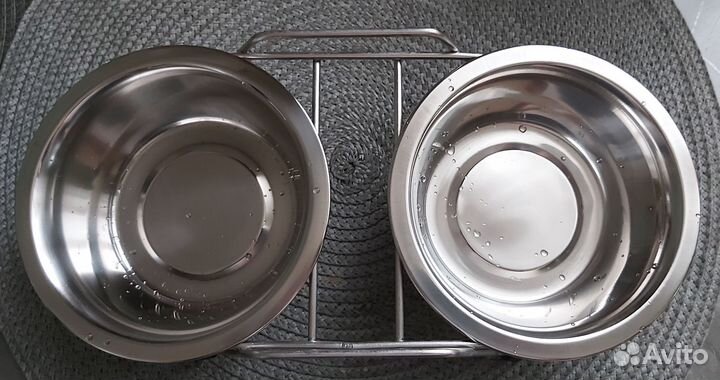 Миска для животных двойная