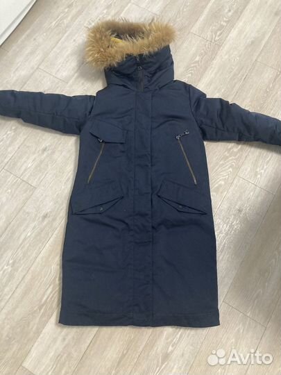 Пальто женское зимнее длинное 42