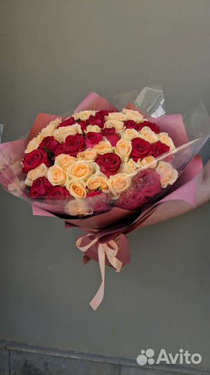 Букет 51 роза. Доставка