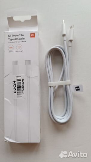 Кабель оригинал xiaomi Usb type c - type c