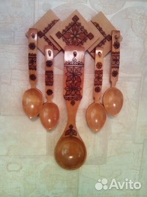 Декоративный набор деревянных ложек