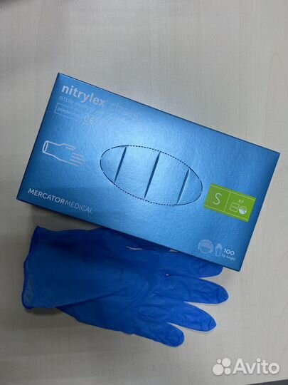 Перчатки нитриловые