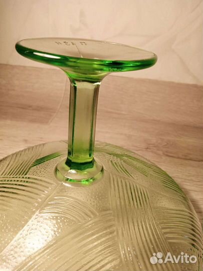 Ваза под фрукты на ножке стекло СССР