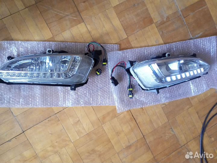 Противотуманные фары Хендай Санта Фе 2013-2015