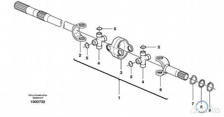 S06/41474 Шайба полуоси экскаватор погрузчик