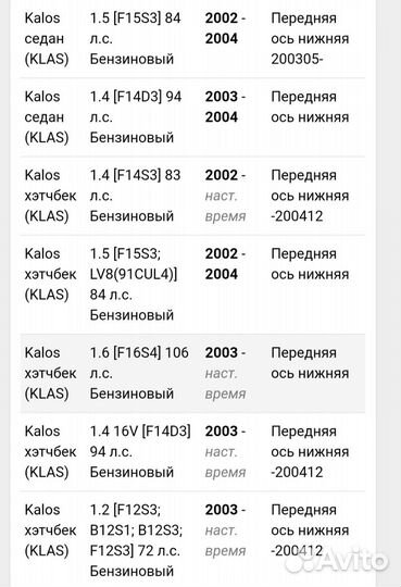 Шаровая опора Шевроле Авео cbkd-10