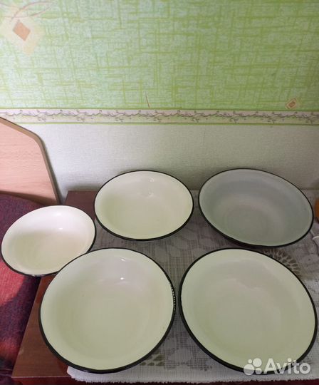 Чашка(миска) эмалированная железная