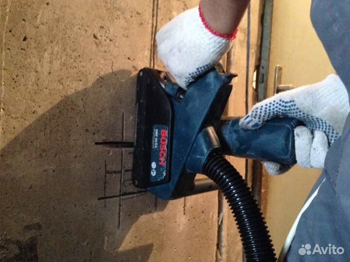 Штроборез в аренду с пылесосом