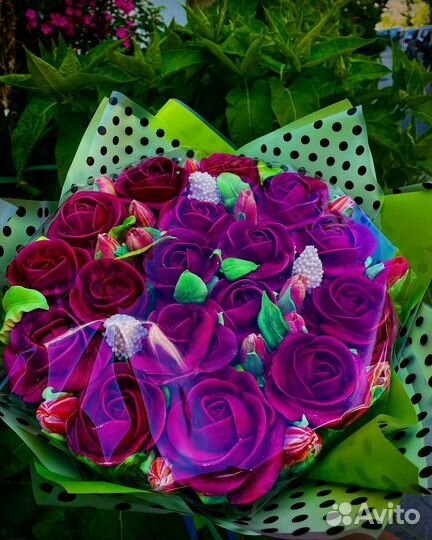 Цветы из зефира