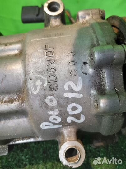 Компрессор кондиционера Volkswagen polo 2012